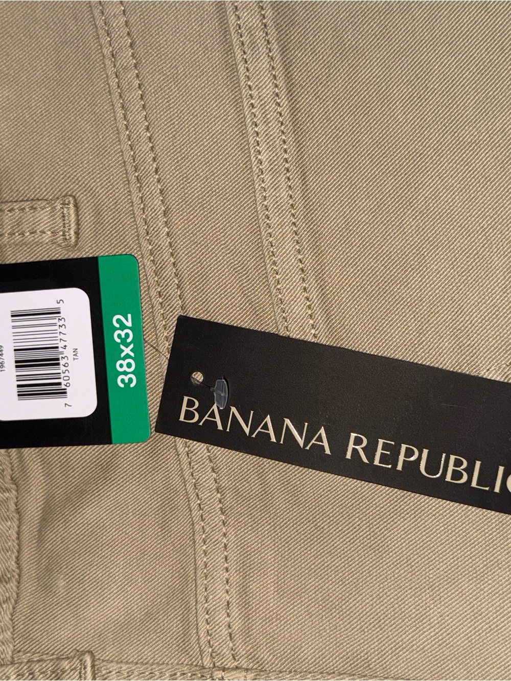 Banana Republic Men's Slim Fit Khaki Tan Twill Pants in Size 38 X 32 - Picture 8 of 11